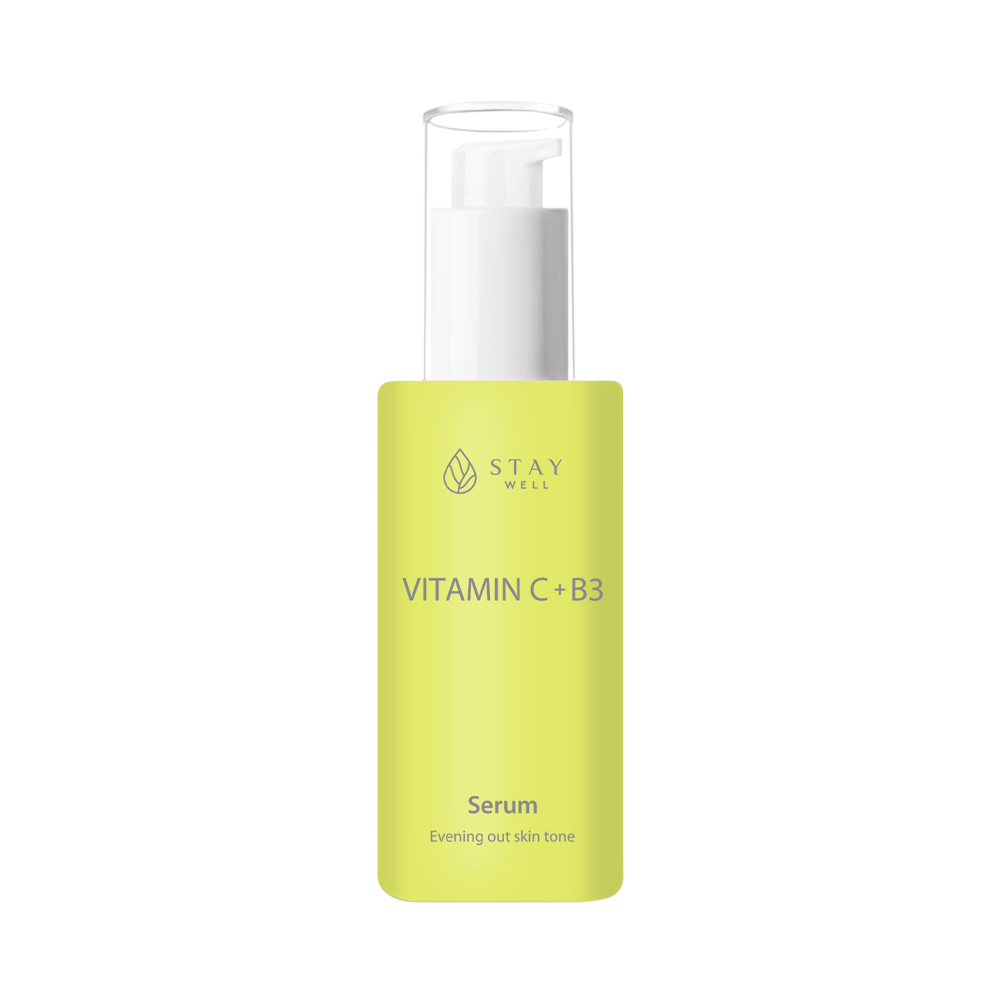 

Сыворотка для лица vitamin c+b3 serum Stay Well, 50 мл