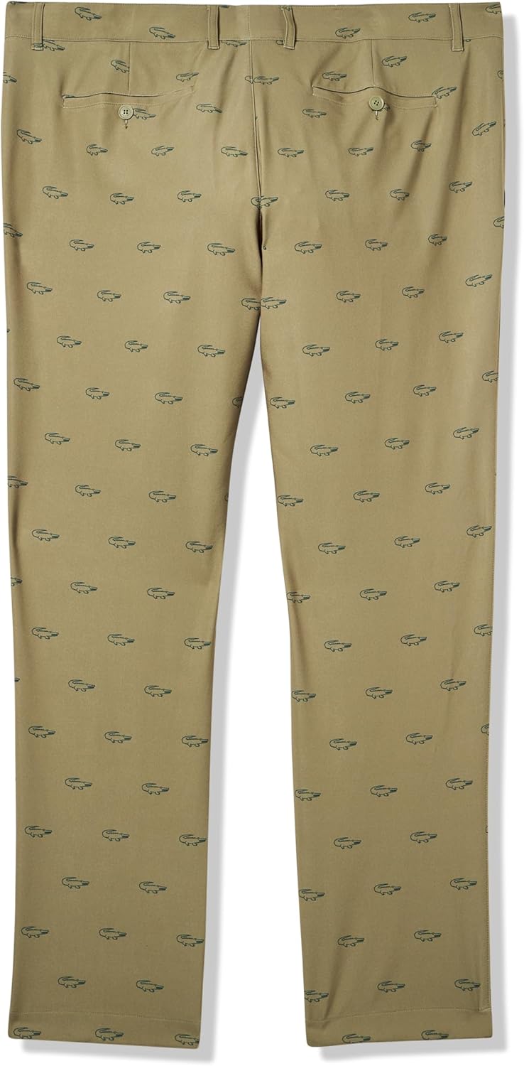 Мужские спортивные гольф-штаны Lacoste Sport Ultra Dry Slim Fit, Olive — фото 3