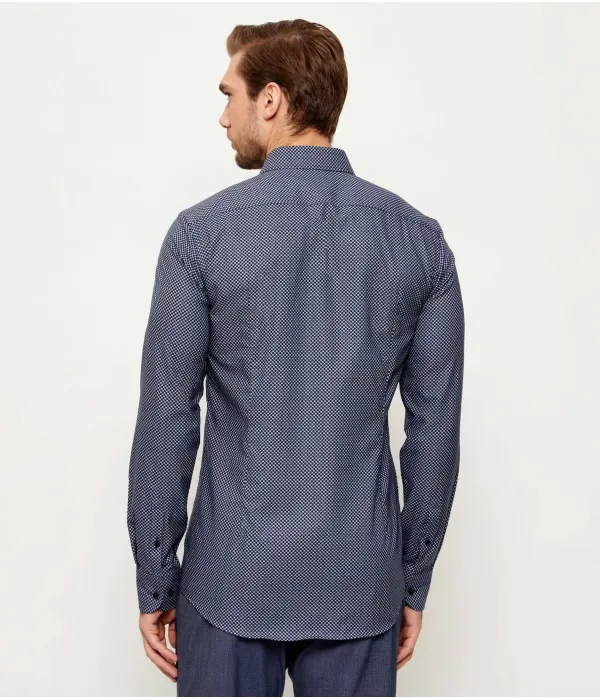 Рубашка H-HANK-K-C1-261 slim fit Boss, темно-синий — фото 3