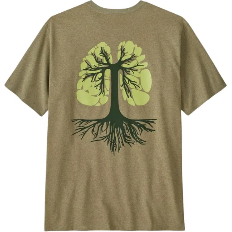 Футболка Responsibili Tee Run Like Roots для мужчин Patagonia, GMTG