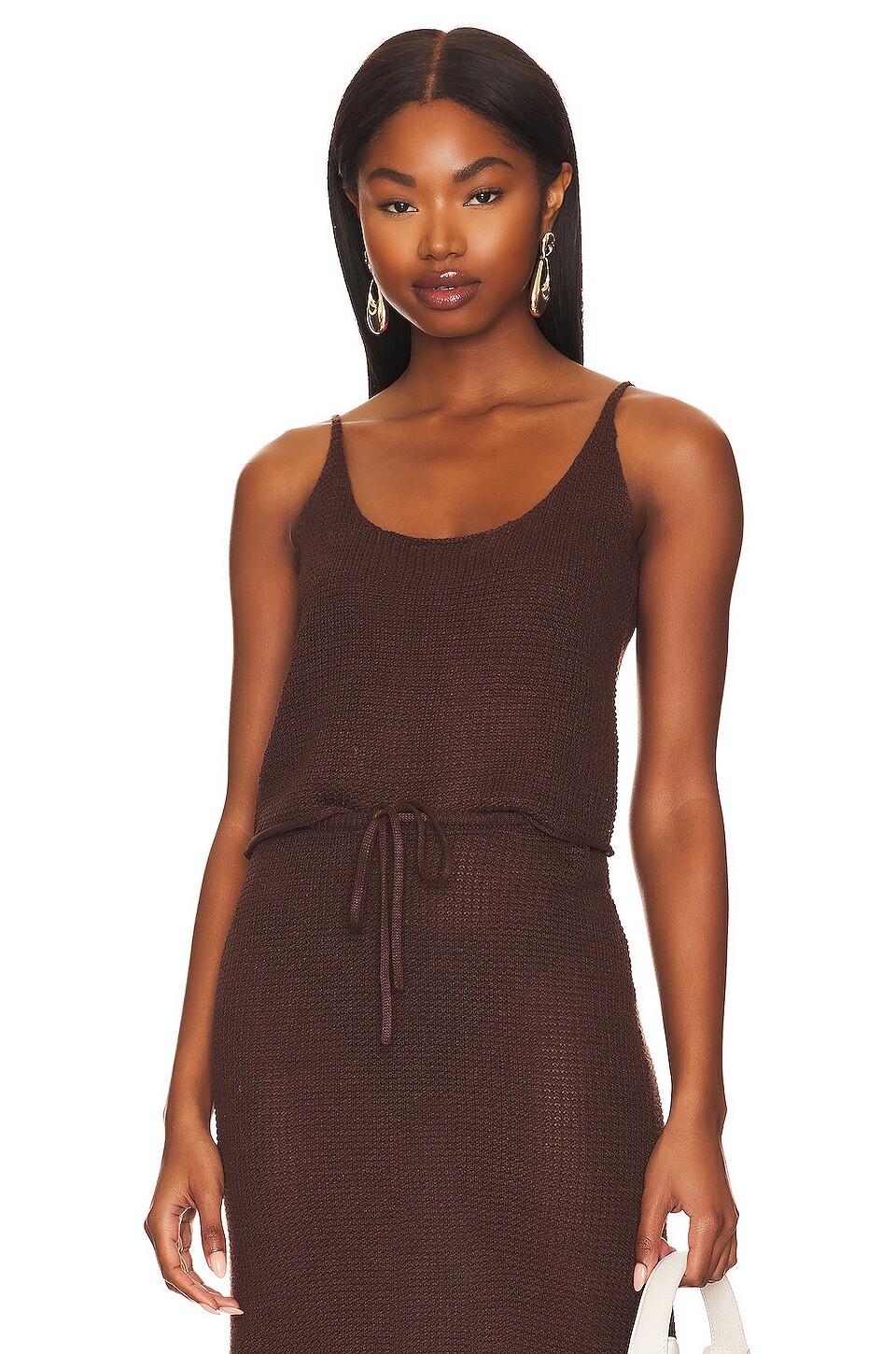 

Свитер onia Textured Linen Scoop Tank, цвет Coffee