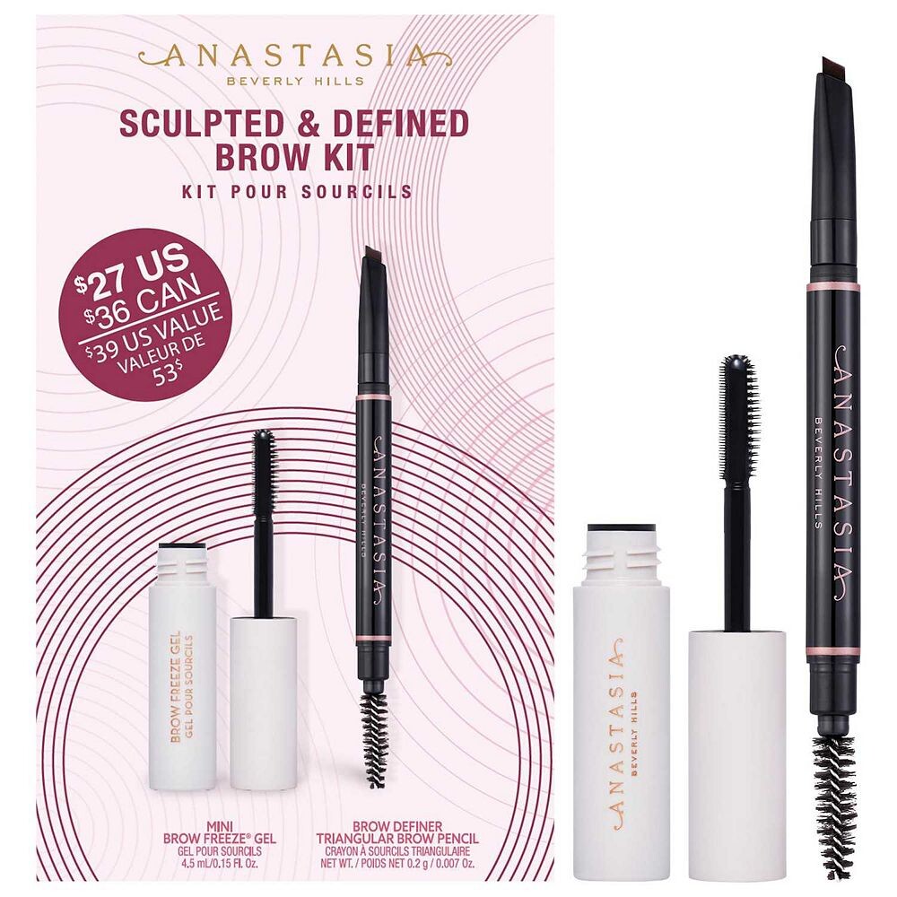 

Набор для бровей Anastasia Beverly Hills Sculpted & Defined Brow Kit, цвет Ebony