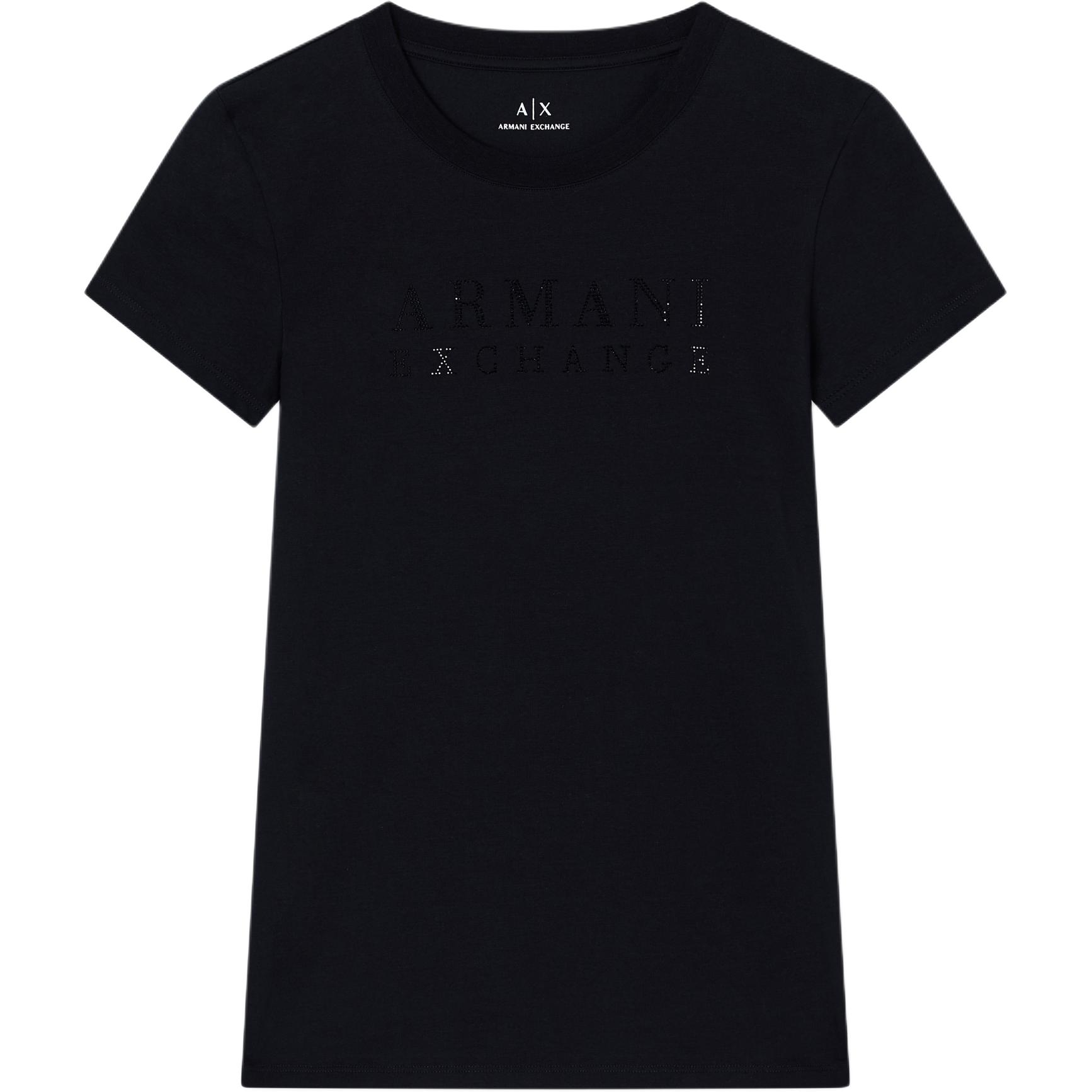 

Футболка AE Regular женская ARMANI EXCHANGE, черный