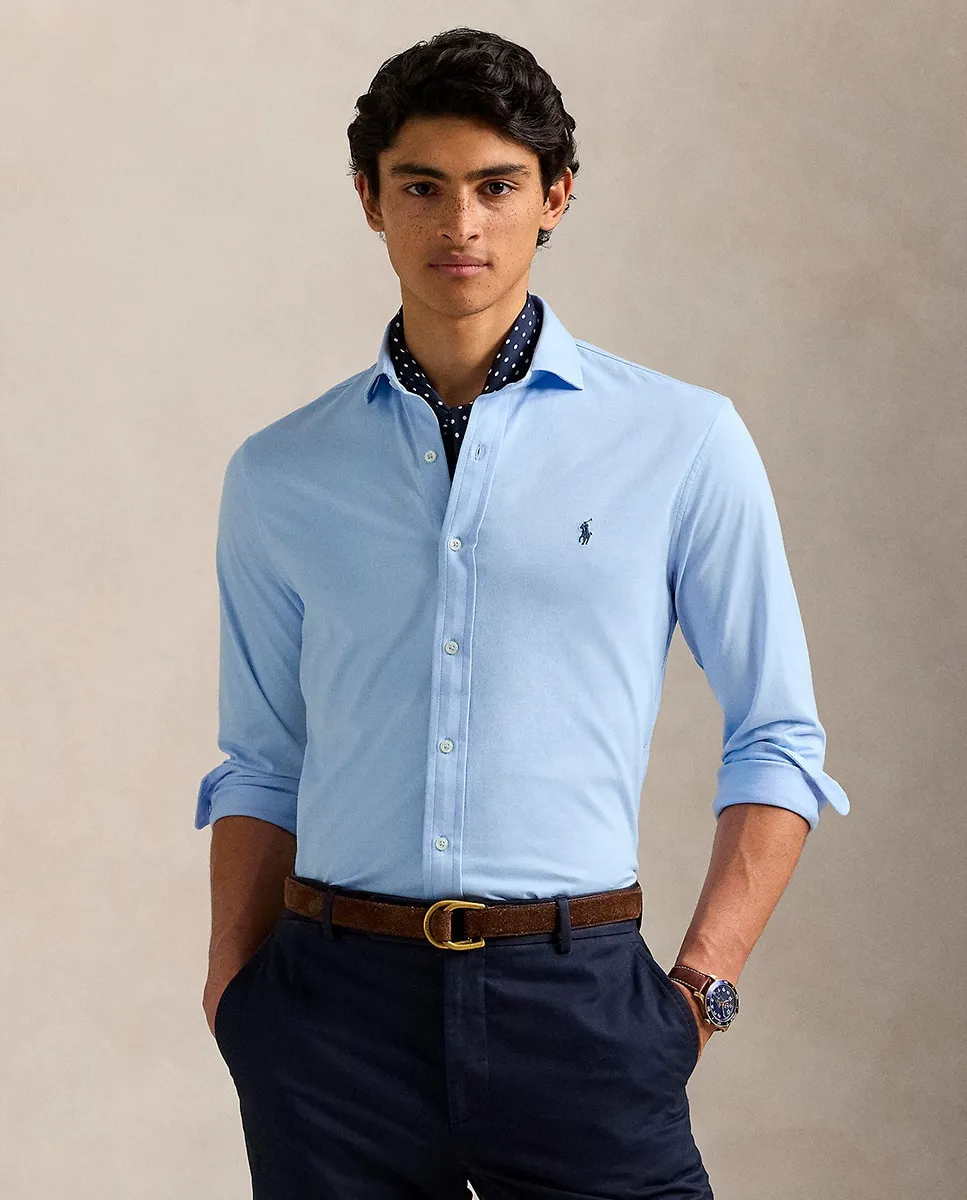 

Мужская рубашка из хлопка, прямого кроя Polo Ralph Lauren, синий