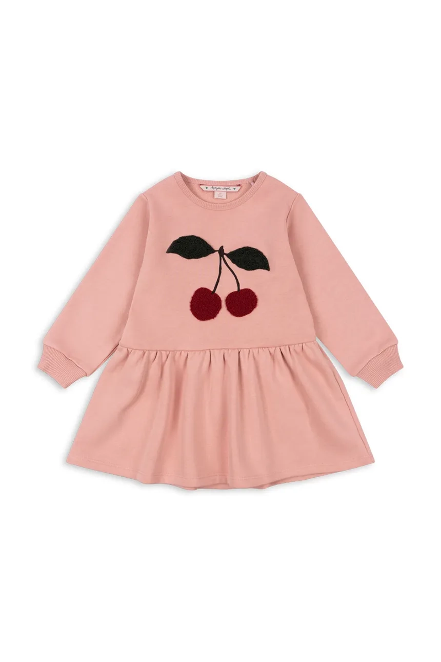 

Платье для маленькой девочки LOU TERRY SWEAT DRESS OCS Konges Sløjd, розовый