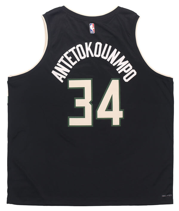 Майка Air Jordan Giannis Antetokounmpo MILWAUKEE Bucks Statement Edition NBA Swingman Jersey 'Black', черный — фото 3
