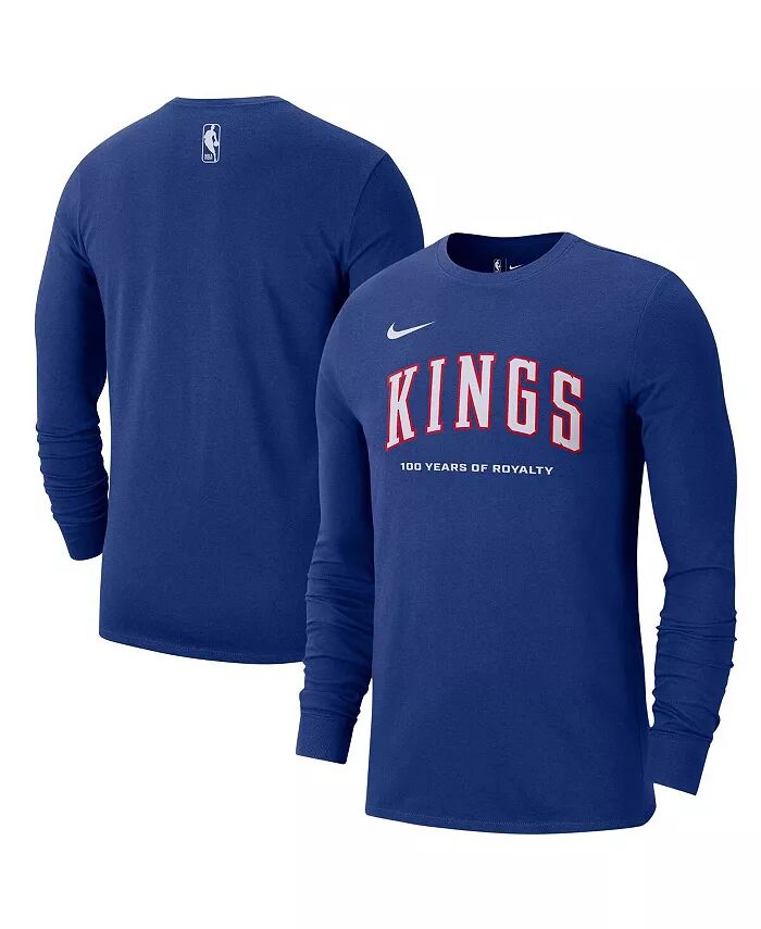 

Мужская синяя футболка Sacramento Kings 2024/25 City Edition Essential Logo с длинным рукавом Nike