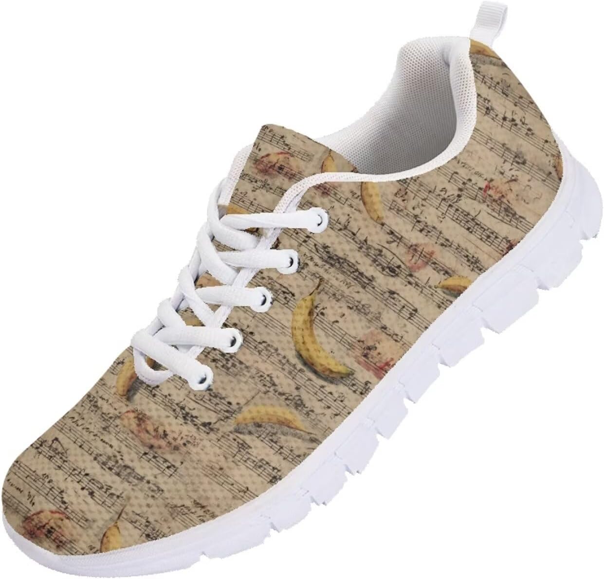 

Мужские кроссовки Funnydude Funny Print легкие спортивные повседневные беговые обувь для мужчин, Banana