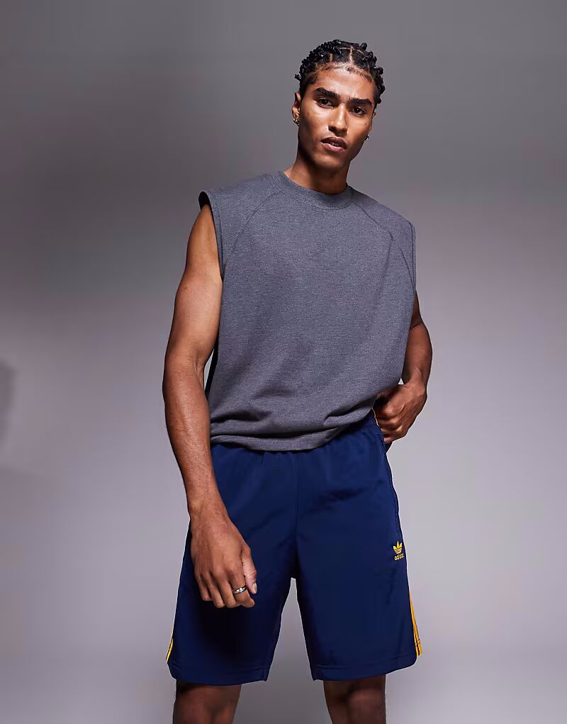 Шорты Adidas Originals Firebird темно-синего цвета — фото 3
