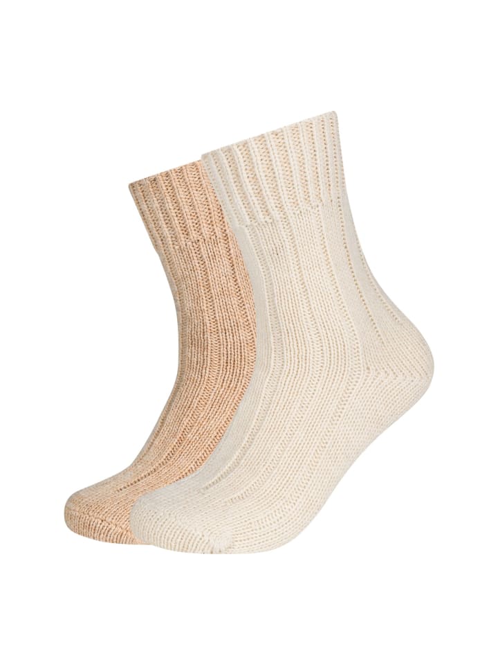 

Носки шерстяные, мягкие, в рубчик, комплект из 2 пар, теплые и уютные, цвета цапли camano