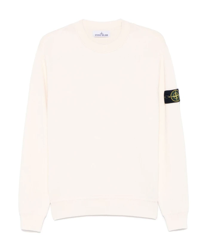Белый свитер в повседневном стиле Stone Island, белый