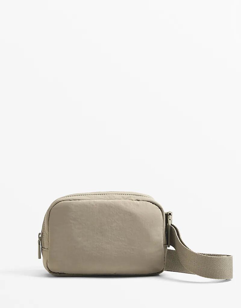 

Сумка-пояс Oysho Cross-body цвета хаки