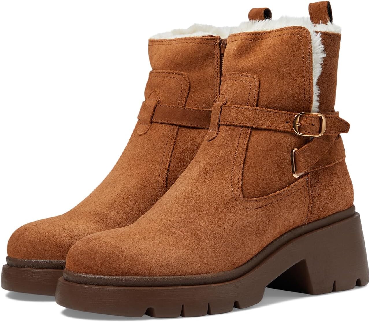 

Ботильоны Colletta Steve Madden, цвет Camel Suede Fur