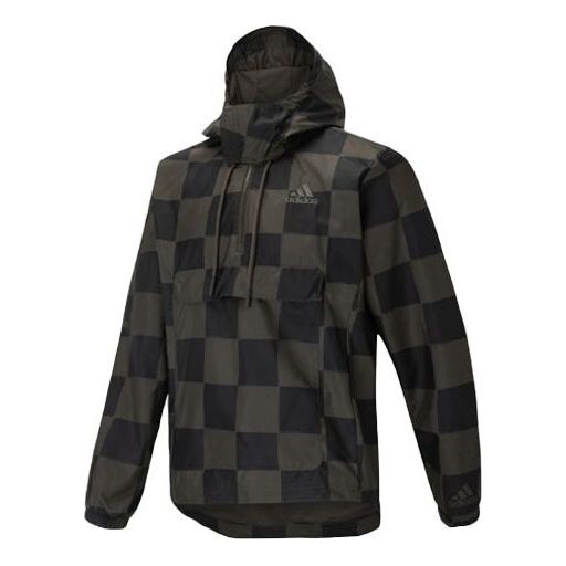 

Куртка adidas M Wv Jkt Plaid Casual Stay Warm hooded track Jacket Black, черный