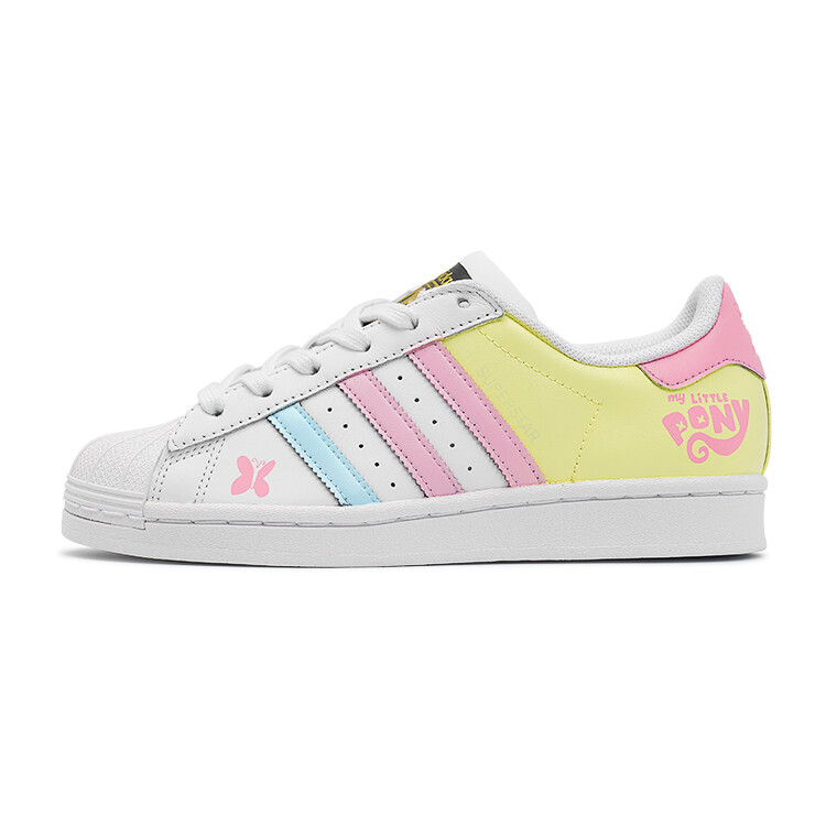 

Обувь для скейтбординга Superstar J для детей, начальная школа Adidas Originals, цвет Pink/Yellow