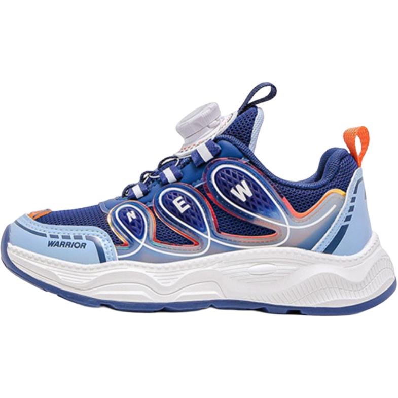 

Детские беговые кроссовки Low Top с противоскользящей и износостойкой подошвой, легкие и амортизирующие WARRIOR, синий