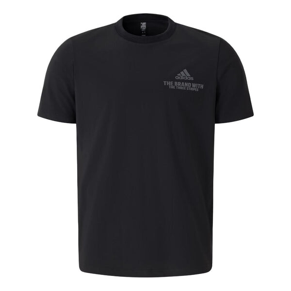 

Футболка функциональные логотипы футболка азиатские размеры Adidas, черный