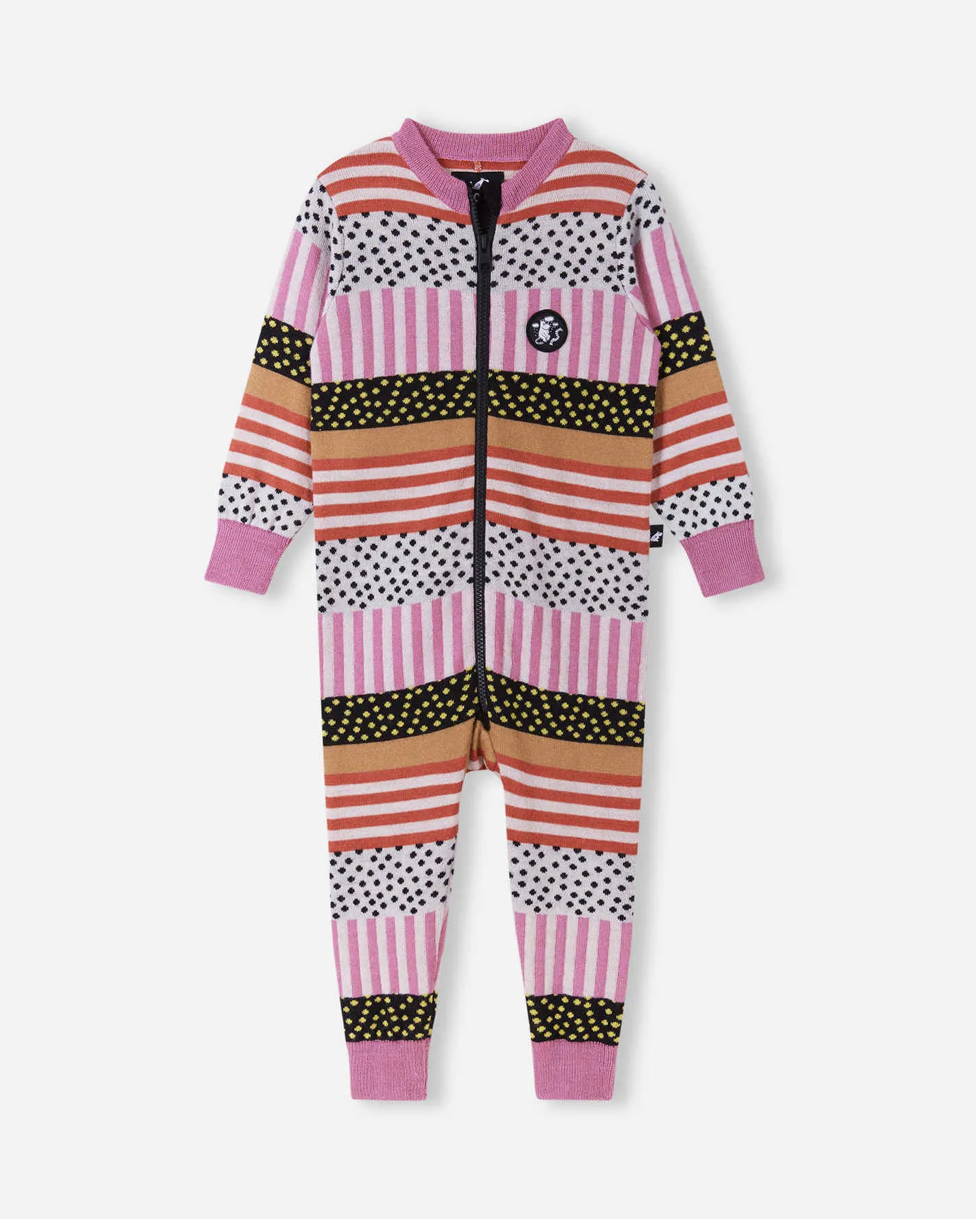 

Комбинезон из мериносовой шерсти для малышей Moomin Delvis Reima, цвет Mauve Pink