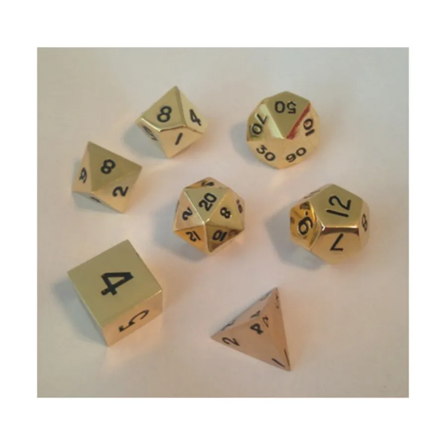 

Поликомплект Золотой 16 мм (7), Metal Dice (Metallic Dice Games)