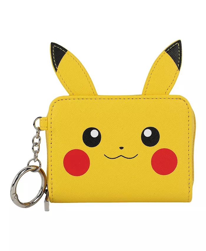 

Кошелек мини на молнии с изображением Пикачу, желтый Pokemon, мультиколор