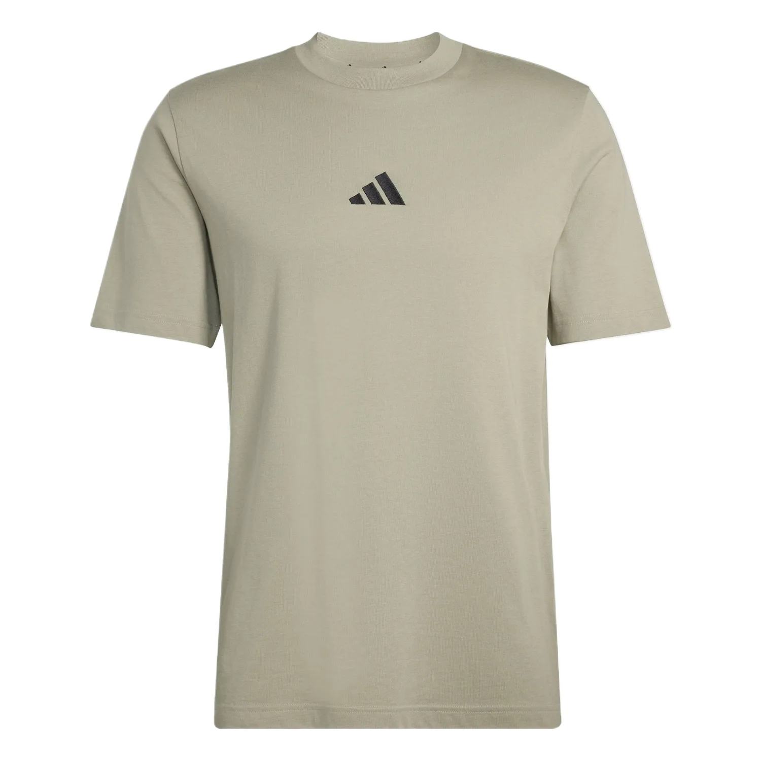 Adidas Футболка мужская Pebble Silver Gray с круглым вырезом