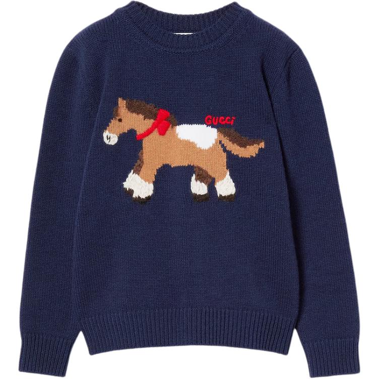 

Свитер для детей в возрасте от 3 до 7 лет Gucci, темный синий