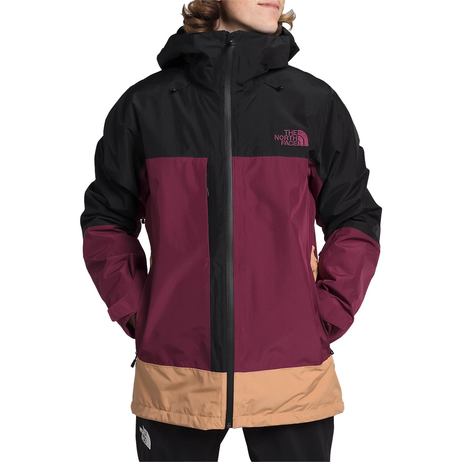 

Куртка The North Face ThermoBall Eco Snow Triclimate, цвет Boysenberry/TNF Black