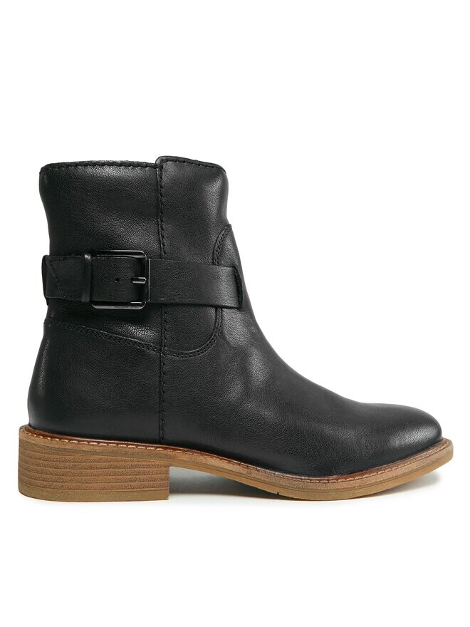 Ботинки женские Clarks на плоской подошве, черный