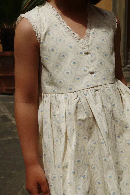 Платье с кружевом Coeur Lace Dress Konges Sløjd, бежевый