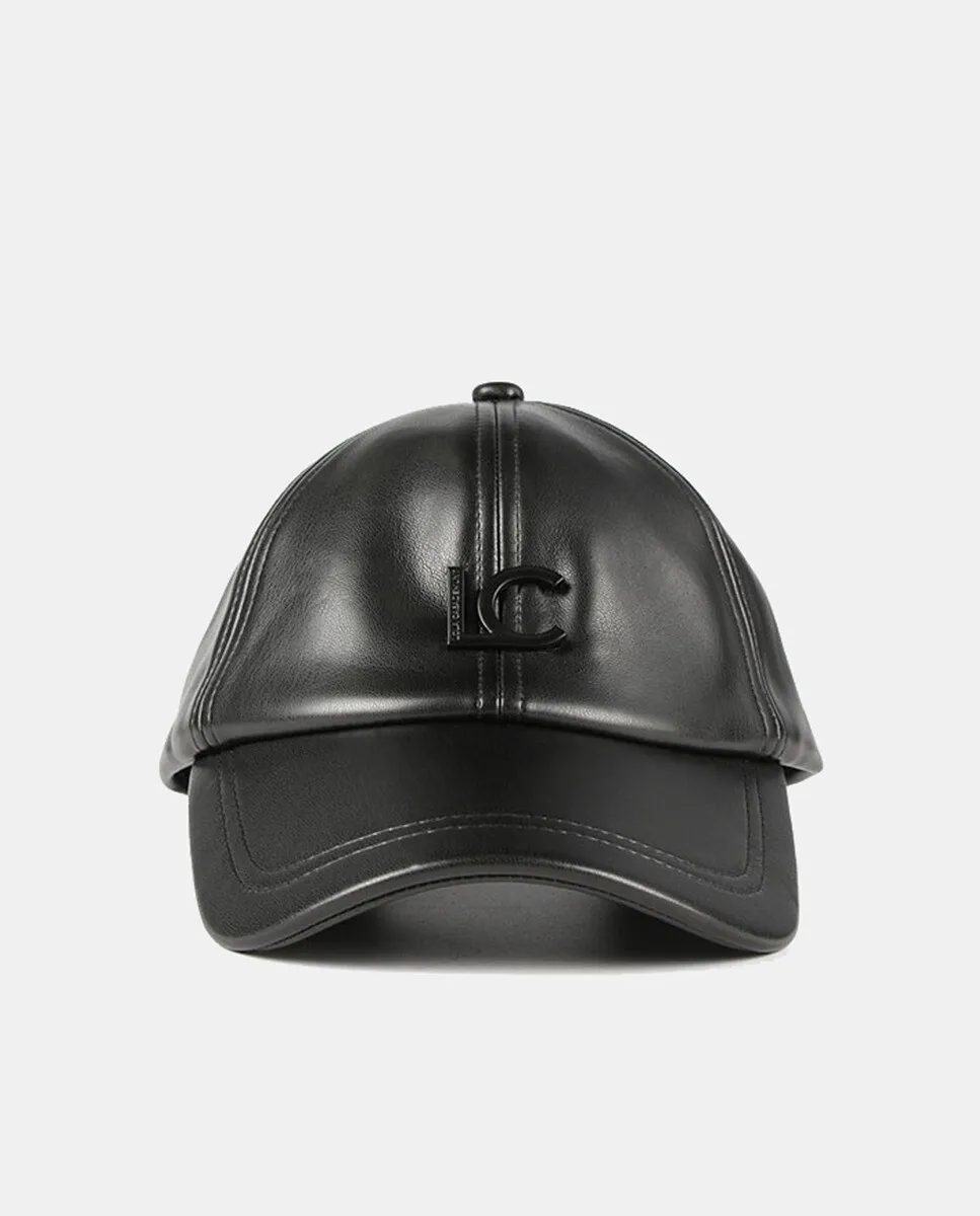 

Кепка с эффектом кожи и соответствующим логотипом LC Lola Casademunt, черный