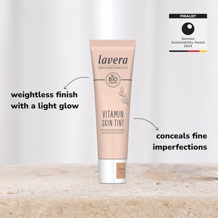 Тональный крем Vitamin Skin Tint Tanned 03 для свежего цвета лица Lavera — фото 2