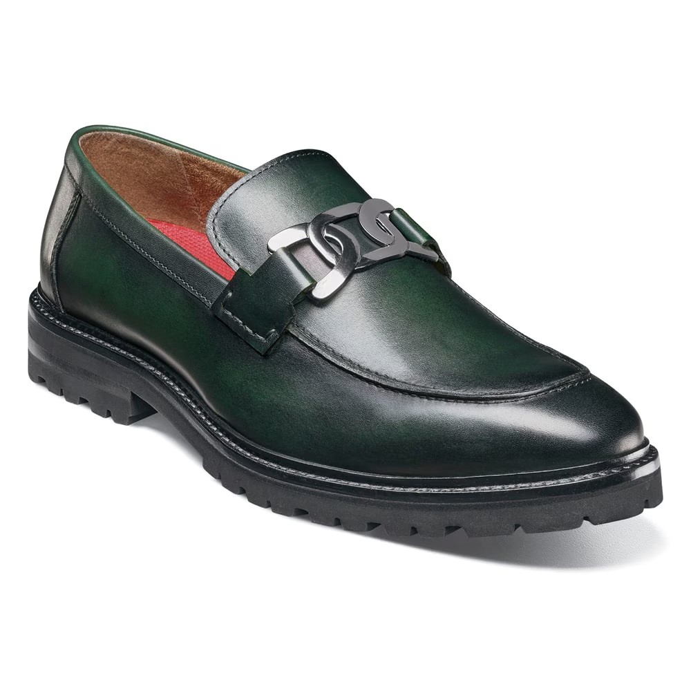 

Мокасины Hale bit moc toe Stacy Adams, зеленый