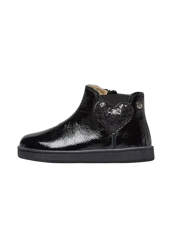 Детские туфли glarny high 2 Naturino, Schwarz-Elfenbein Schwarz