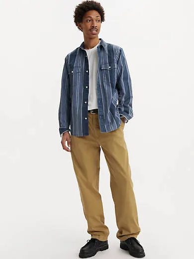 

Levi's xx Chino свободные прямые мужские брюки со складками, коричневый