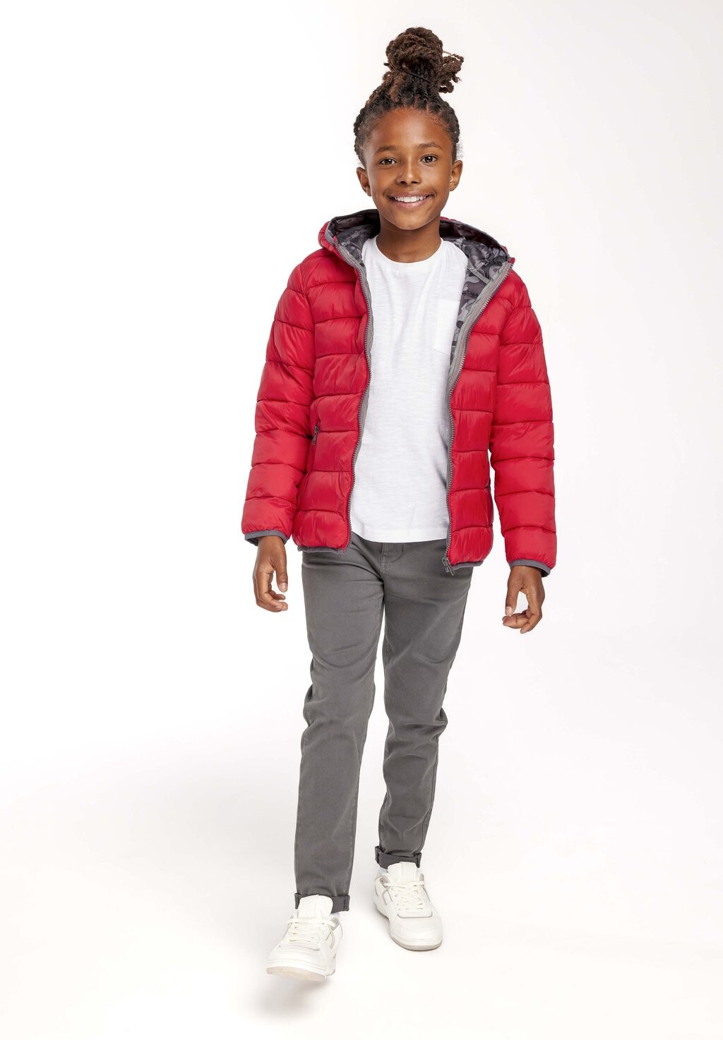 

Куртка демисезонная HOODED PUFFER MINOTI, цвет red