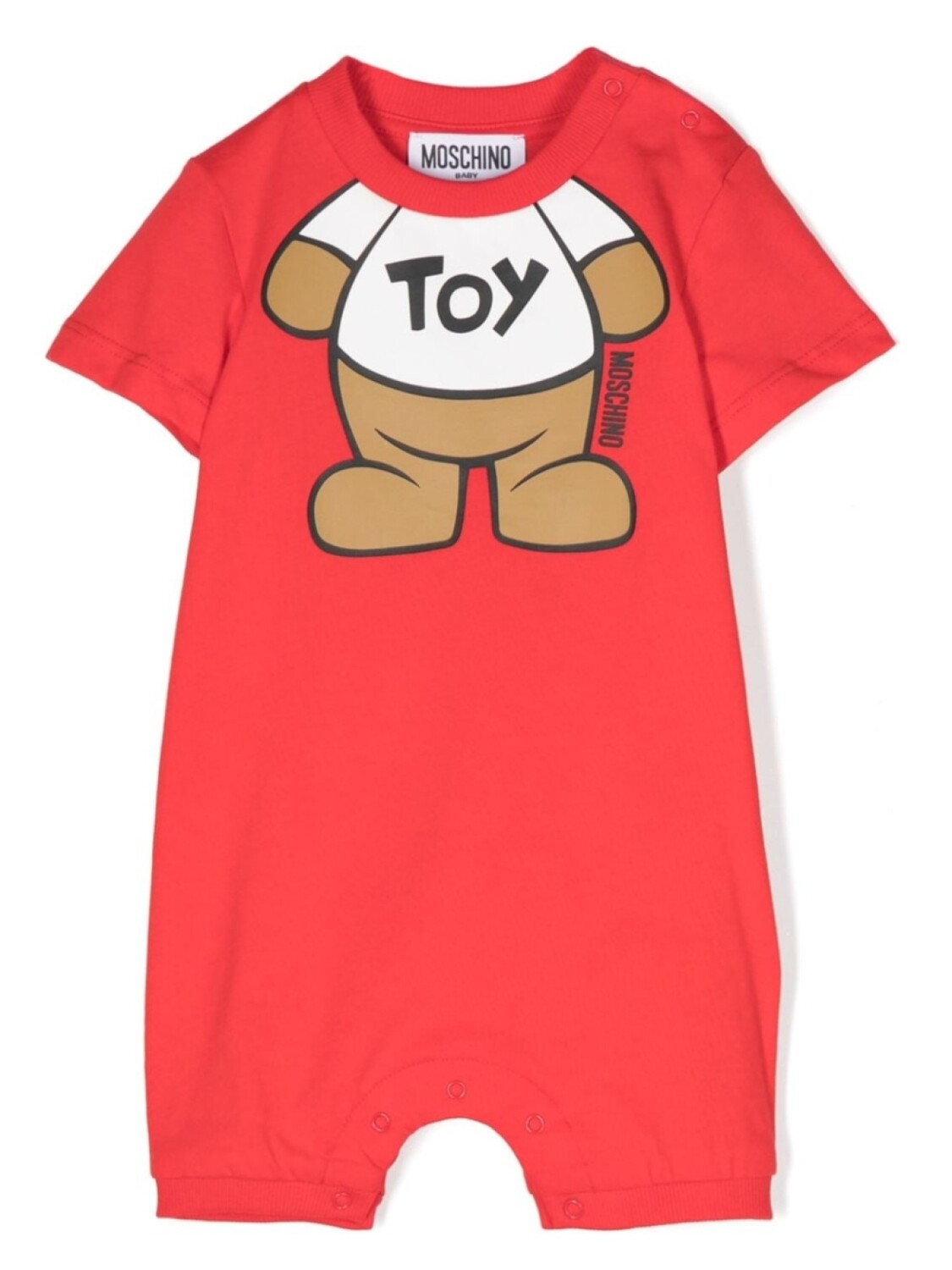 

Moschino Kids ромпер с принтом Teddy Bear, красный