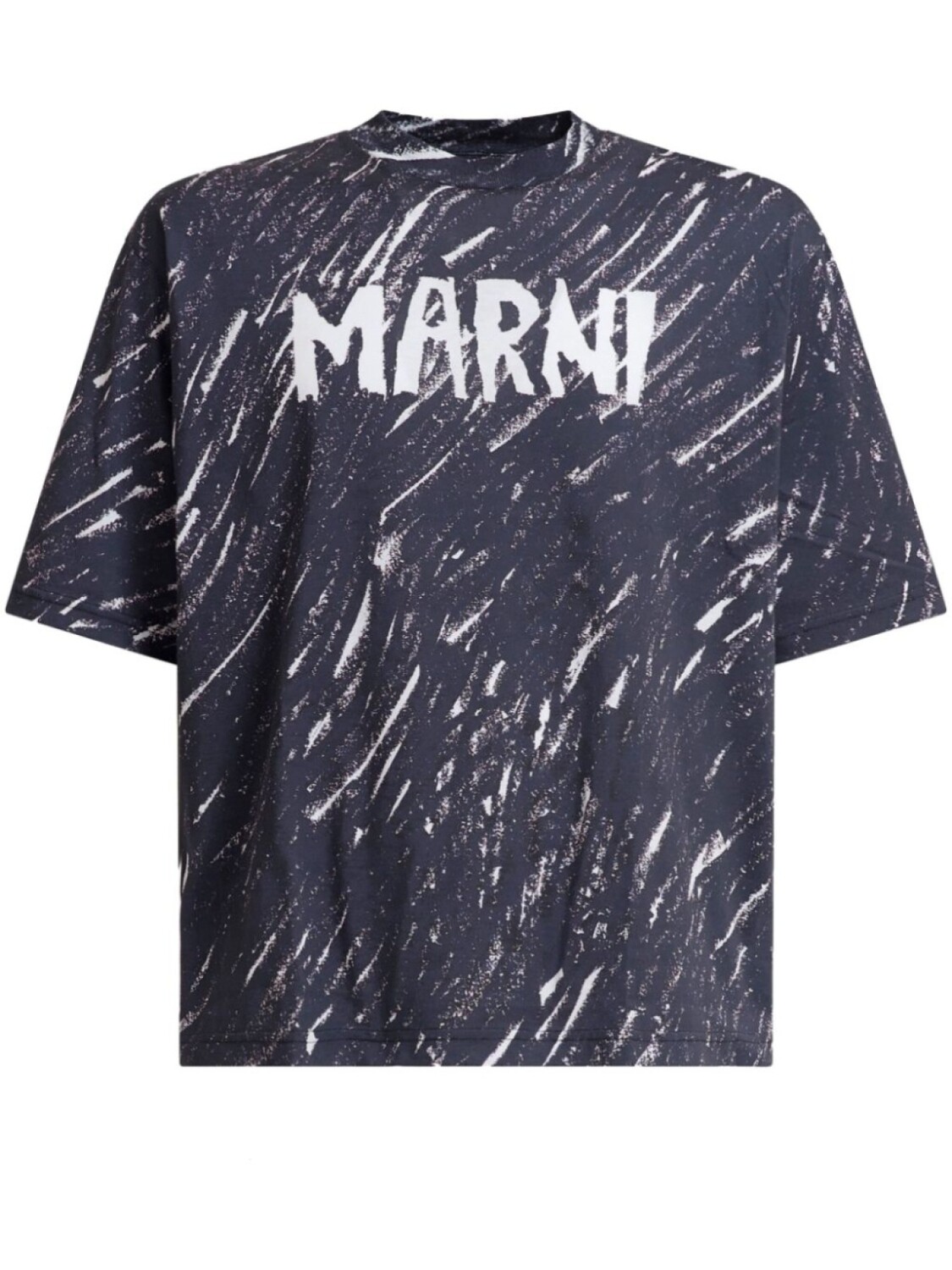 

Marni футболка с логотипом, синий