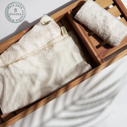 Салфетки для чистки лица, белые, один размер, 3 шт., So Eco — фото 2
