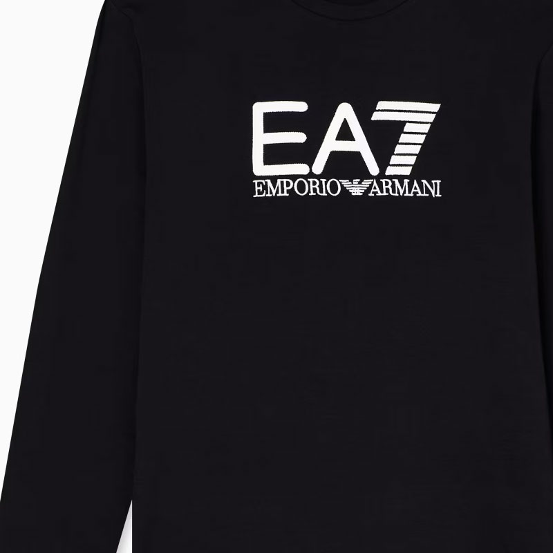 Футболка EA7 FW25 мужская EMPORIO ARMANI, черный — фото 2