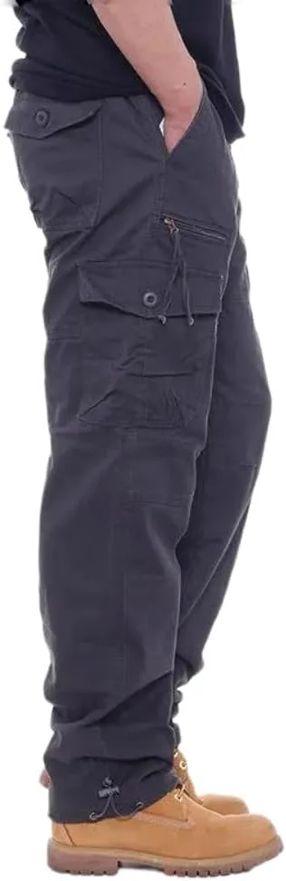 

Брюки Velvet Work Trousers, мужские, большие размеры, с несколькими карманами HUANGBAIYI
