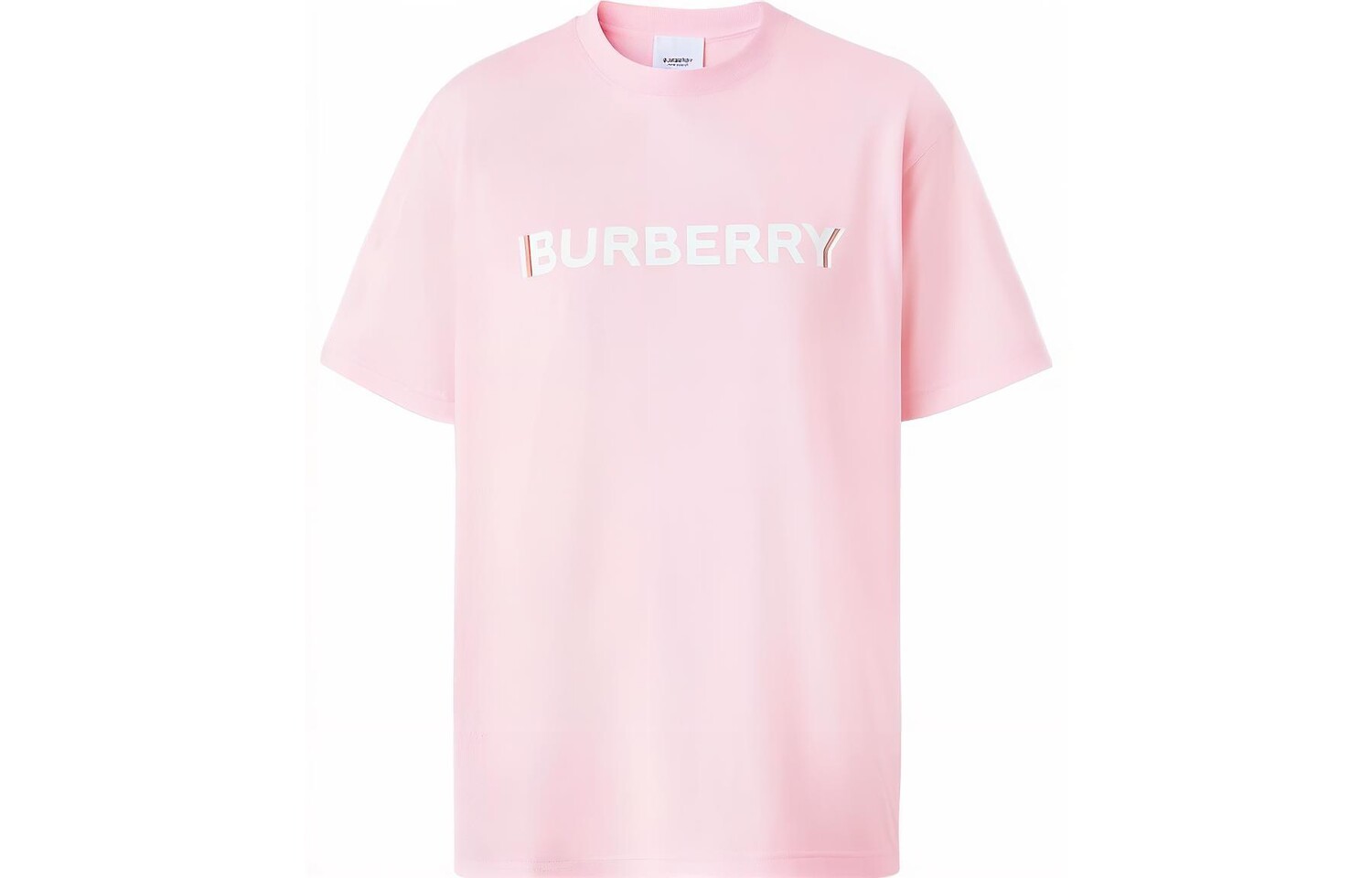 

Футболка Burberry свободного кроя, розовый / белый