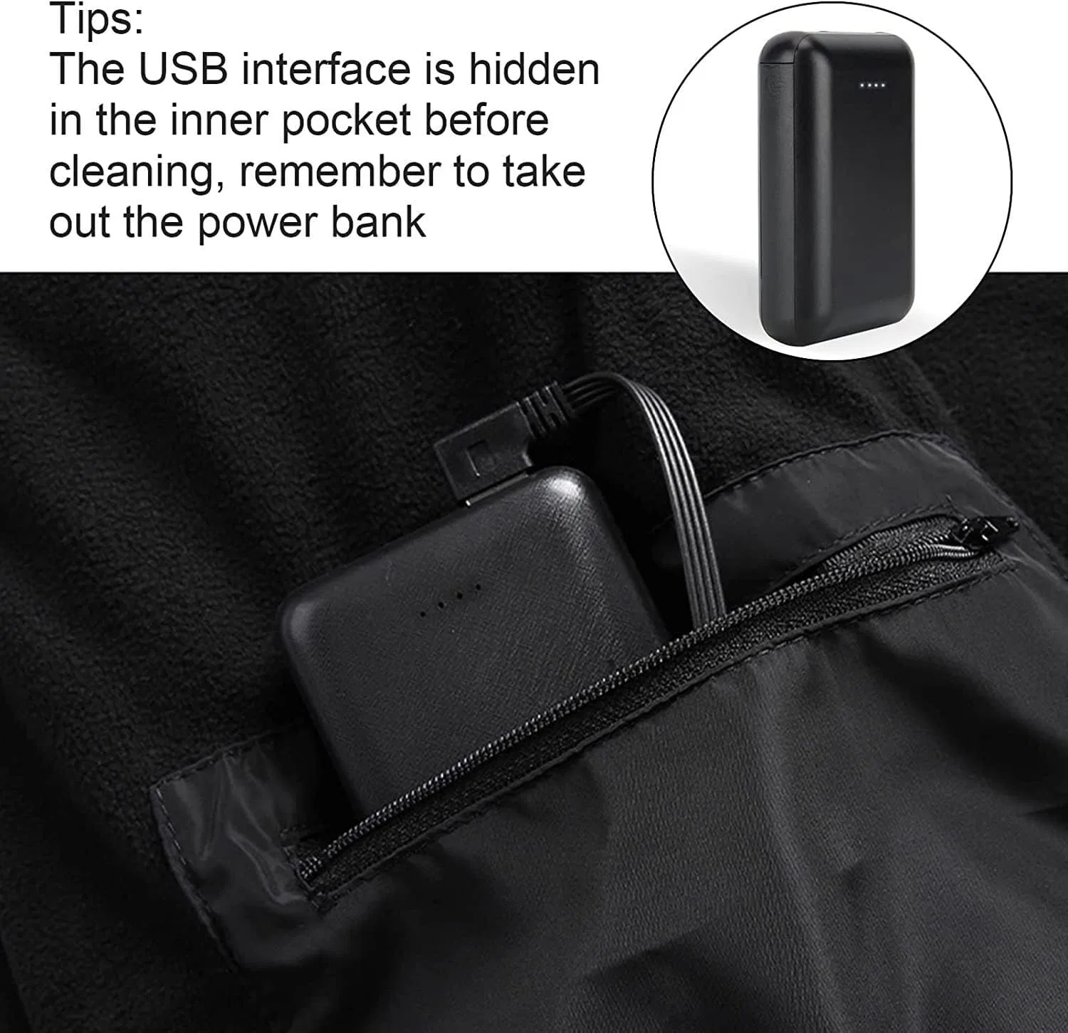 Электрический жилет с подогревом, USB-зарядка, регулируемая температура, для зимнего использования и активного отдыха на открытом воздухе — фото 4