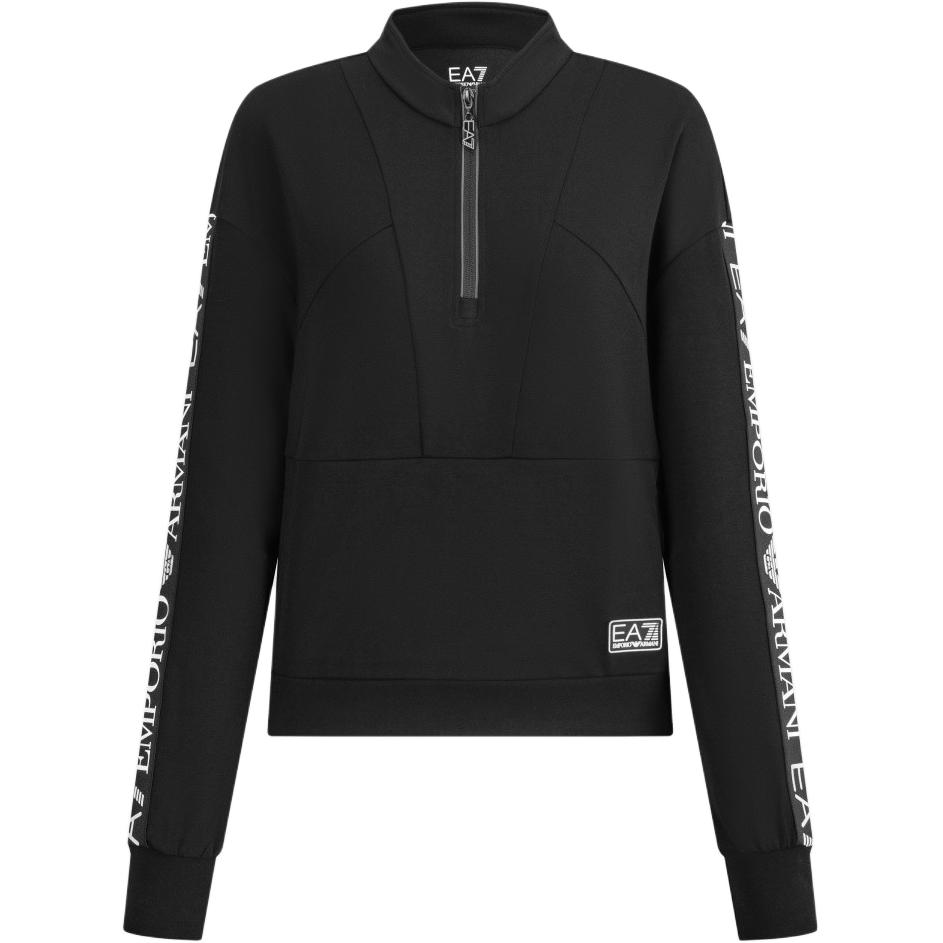 

EA7 SS24 Толстовка женская черная EMPORIO ARMANI