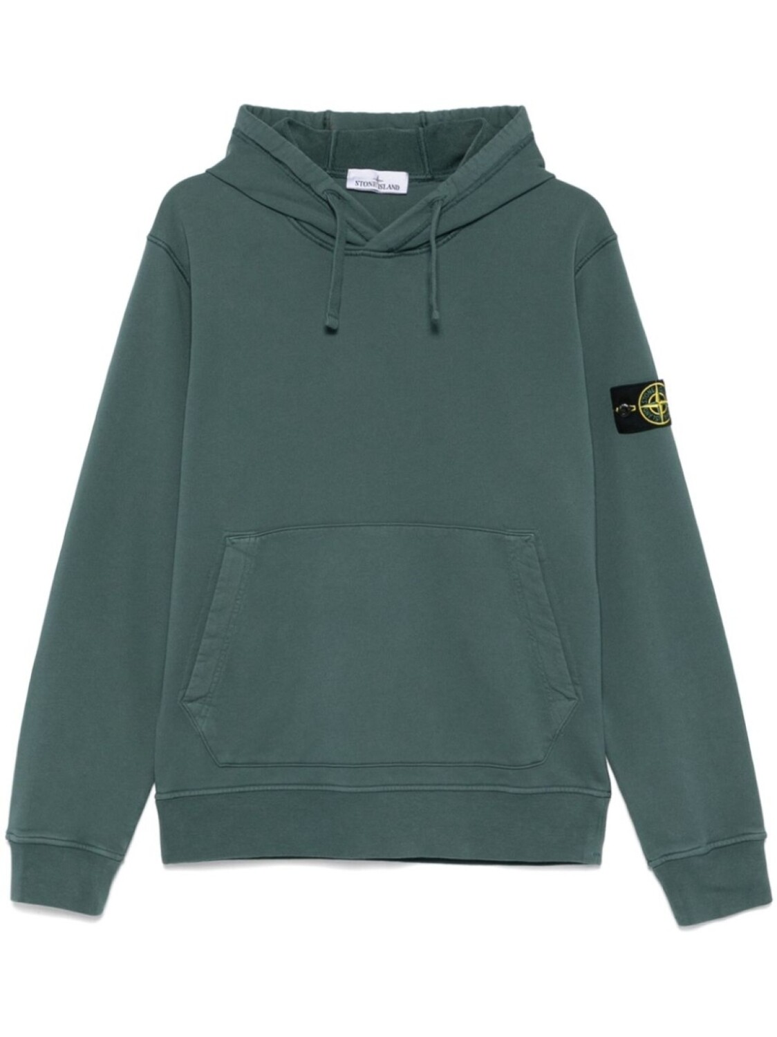 

Stone Island худи с нашивкой Compass, зеленый