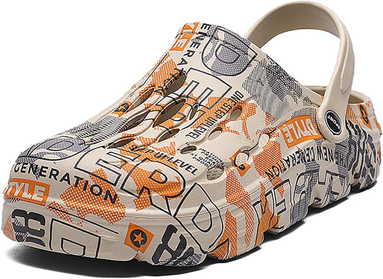 

Мужские садовые сабо Sunporx с поддержкой свода стопы, удобные сабо для улицы и пляжа, летние водные пляжные тапочки, повседневные легкие и дышащие сабо, хаки