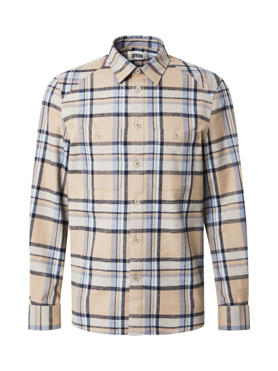 

Клетчатая рубашка DRYKORN Regular fit Button Up Shirt NOWEN, светло-бежевый