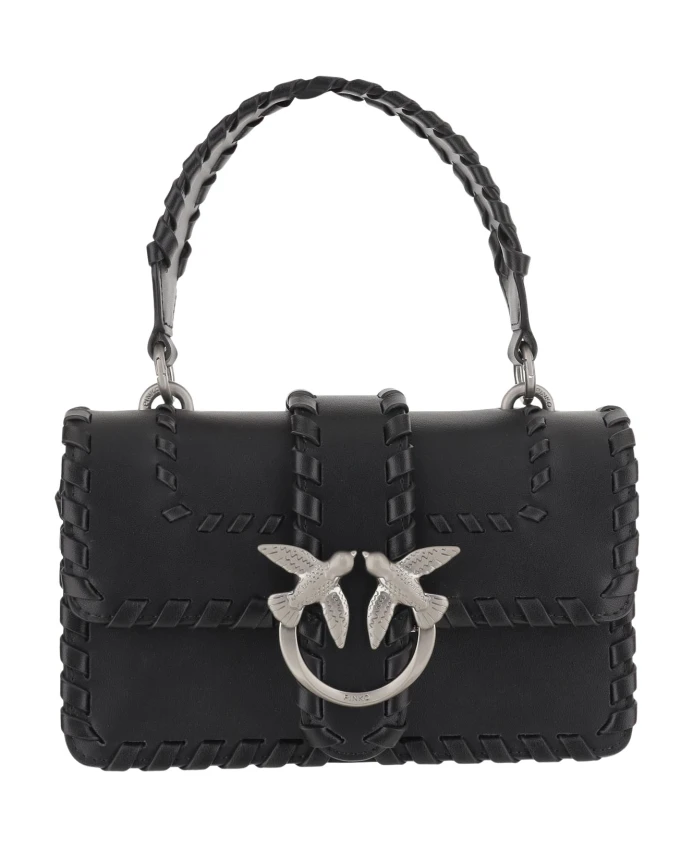 

Миниатюрная кожаная сумочка "Любовь" Pinko, черный