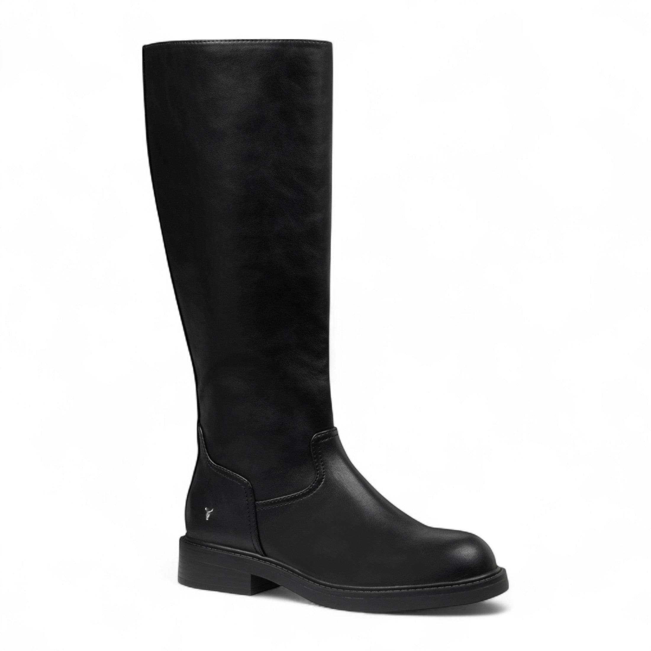 Windsorsmith Женские черные высокие сапоги до колена из искусственной кожи Blessing — фото 3