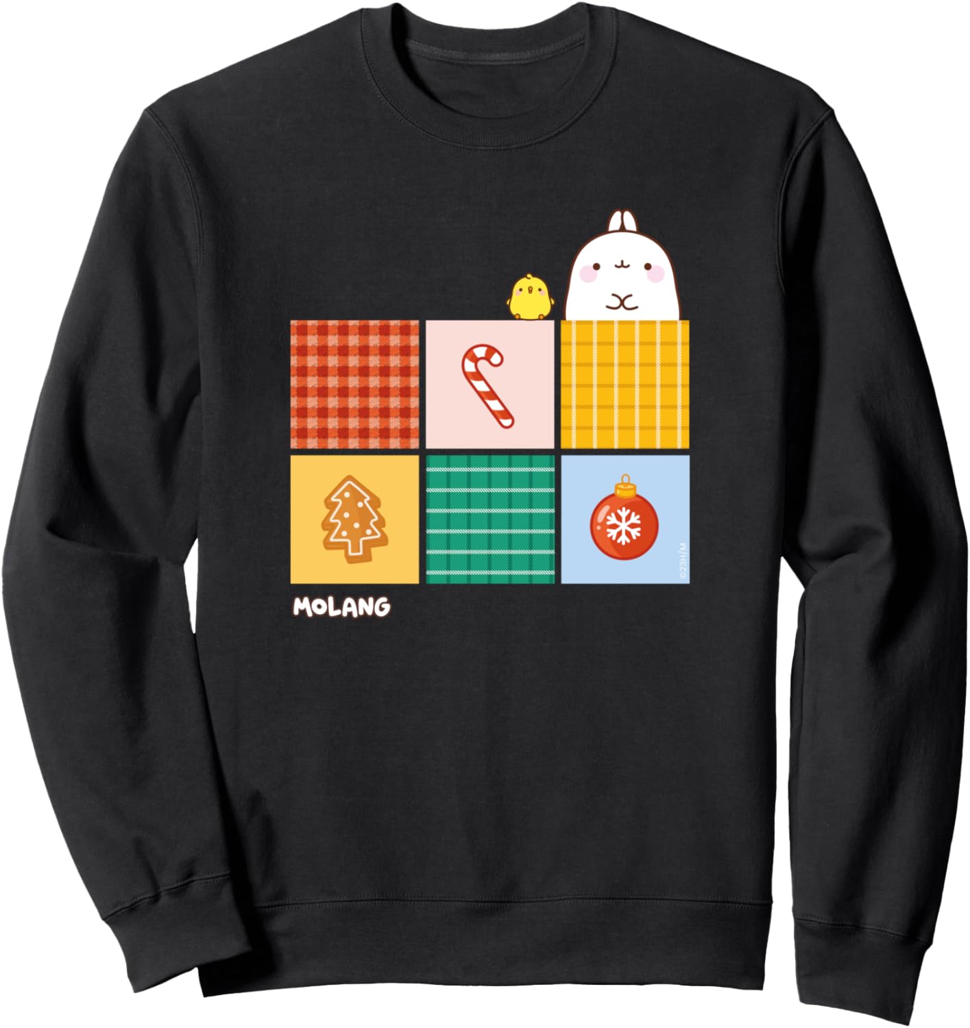 

Толстовка с рождественским изданием Molang, черный