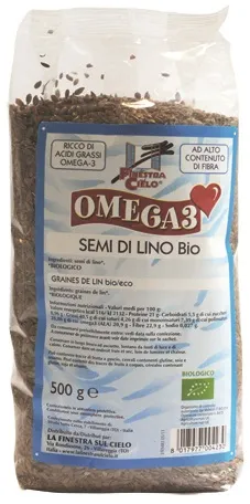 

La Finestra sul Cielo Omega3 Семена льна 500 г с высоким содержанием клетчатки